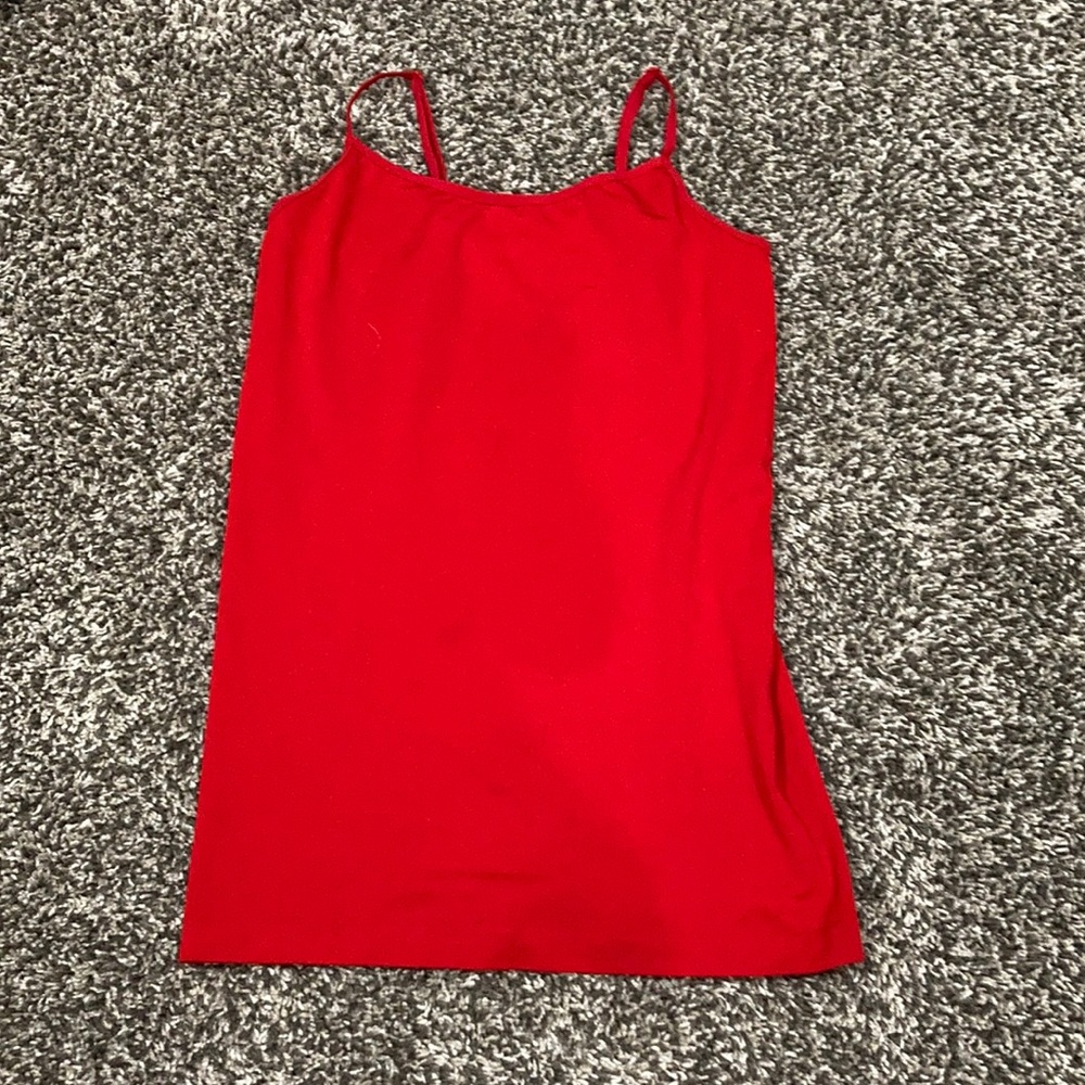red tank top
